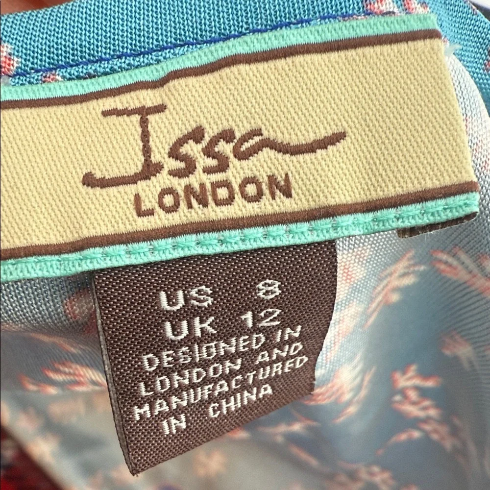ISSA London Colorful Wrap Style Dress Size 8 100% silk - Picture 11 of 11